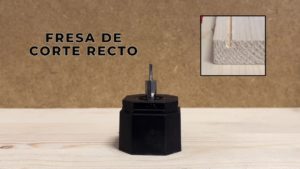 fresa para cortes rectos