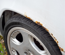 rouille dans la voiture