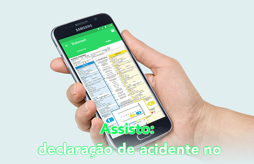 Assisto: Uma declaração de acidente no telemovel